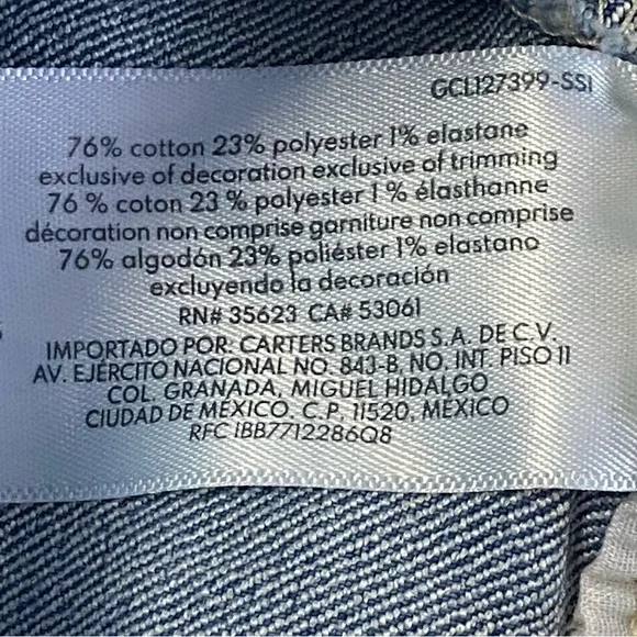 OshKosh B'gosh Baby Boys Denim Shortalls Unisex - Picture 4 of 9